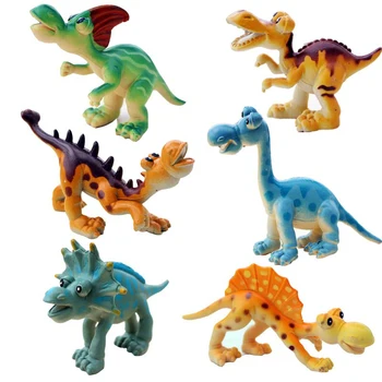6Pcs Jurassic Park Animal Crossing Figura Acțiune de Colectare Model de Fierbinte Jucării Pentru Băieți și Fete Brinquedos Populare Articole