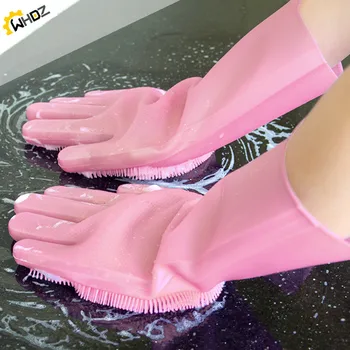 Magie De Spălat Vase Silicon Mănuși Proteja Mâna Murdărie Curat Perii De Curățare Instrument De Accesorii De Bucătărie Se Spală Fructe Și Legume De Gadget-Uri