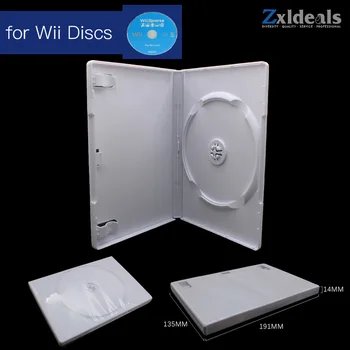 Caz De Înlocuire Pentru Wii De La Nintendo Joc Disc De Rezervă Cutie De Culoare Albă, Singur Cu Logo-Ul