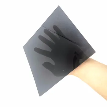200*200mm Negru Transparent din Plexiglas folie de plastic acrilic bord sticlă organică polimetacrilatul de metil 1.3 mm grosime