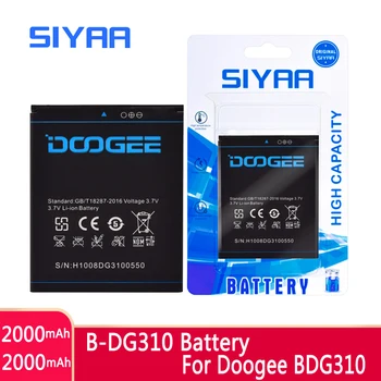 SIYAA Original Bateria Telefonului Mobil B-DG310 BDG310 Pentru Doogee DG310 Înlocuire Batteria 2000mAh de Mare Capacitate Pachetul de vânzare cu Amănuntul