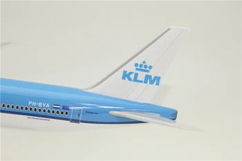 47CM 777 B777 KLM Royal Dutch Airlines Model de turnat sub presiune Rășină de Avion pentru Colectarea Avion Model de Avion Jucării Souvenri Show de Afișare
