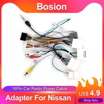 Bosion 16Pin Pentru Nissan ISO Cablaj Adaptor Radio Auto Conector Wire Plug Kit Cablu Adaptor Pentru Nissan Masini Plug and play
