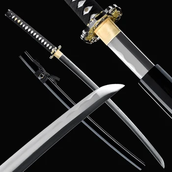 Sabie japoneză Handforged Metal Katana Full Tang Dragon Garda gata de Luptă Claritate pentru practica Săbii de Samurai
