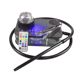Modern Acrilice Narghilea Kit Complet Portabil Shisha Nargile Fumat Conducte de Apă Cu Control de la Distanță a CONDUS Box-Shisha Accesorii