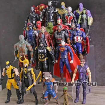 Avengers Infinity War Thanos Iron Man, Spiderman, Captain America, Black Panther Black Widow PVC Figurine Jucarii 24buc/set