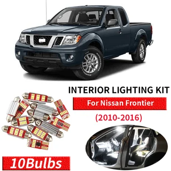 10x Canbus fara Eroare LED-uri de iluminare Interioară Pachet Kit pentru 2010-2016 Nissan Frontier Accesorii Auto Harta Dom Portbagaj Licență Lumina