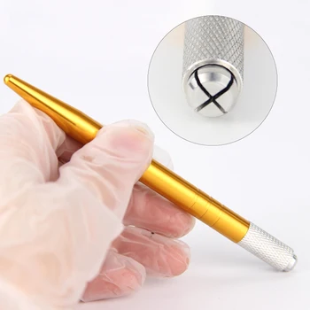 5pc Microblading Mașină de Tatuaj Instrument de Tatuaj Tatuaj Permanent Sprancene Machiaj Manual Pen Blocare Pin se Ocupe de Gene Mini Instrument Manual