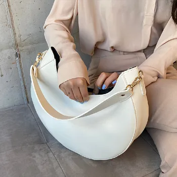 Moda femei de saci de Umăr Mare capacitate de sex feminin geantă de mână din piele pu doamna Axila sac Rotund baloturi doamnelor mare recipienti din plastic design bolsas