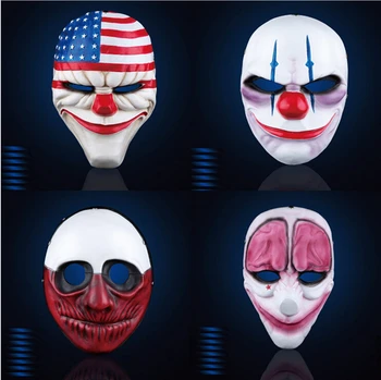 Payday 2 Masca Jaful Dallas/Lup/Lanturi/Hoxton cosplay halloween de groază drujba mască de clovn mascaradă masca
