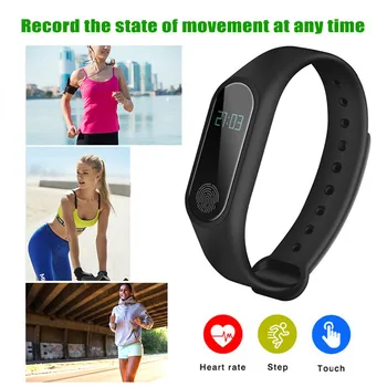 Sport Band Inteligent Monitor de Sănătate, IP67 rezistent la apa Bluetooth Fitness Brățară pentru Apple, Samsung, Xiaomi Mi Huawei Honor Smartphone-uri