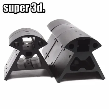 1set 2020 Kossel Aliaj de Aluminiu Colțuri profil Kossel Negru/Aur Vertex 3pcs jos+3pcs sus Reprap imprimantă 3D piese de Cadru