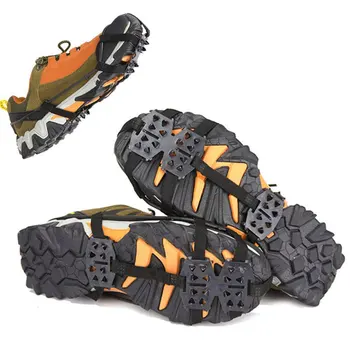 1 Pereche M-Am 24 De Dinți Anti-Alunecare Pe Gheață Mânere De Prindere Pantofi Cizme Drumeții, Alpinism Pe Gheață Pantofi Piroane Alpinism Lanț Crampoane Pantofi Acoperi