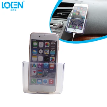 1BUC Accesorii Auto ABS Plastic Transparent Suport de Telefon Cu Gaura de Încărcare Organizator Depozitare Cutie de 9,8 cm*2 cm*7.2 cm