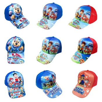 2019 PAW Patrol Bumbac Drăguț de vară pentru Copii Pălării Capace de Pălării Chapeau Catelus de Imprimare Petrecere Copii Cadouri de Crăciun de Jucărie