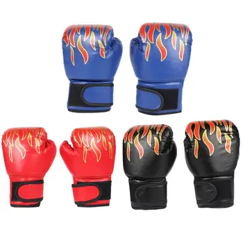 2 buc de Vânzare la Cald Mănuși de Box Mănuși de Luptă de Înaltă Calitate din Piele PU Copii Muay Thai Antrenament de Kickboxing Flacără pentru Copii