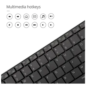 Rapoo Wireless Slim Keyboard și Mouse-ul Combo, Ultra-Subțire, Ușor, Confortabil, Silențios Tastaturi, 2.4 G 1000 DPI Buna Produsului
