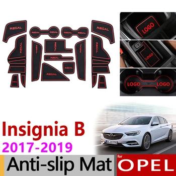 Anti-Alunecare de Cauciuc Poarta Slot Cupa Mat pentru Opel Insignia B 2017 2018 2019 MK2 GSI OPC Vauxhall Holden Commodore Accesorii Autocolante