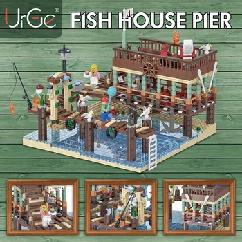 Noi MOC Blocuri de Construcție Modulară 30101 de Pescuit Vechi de Casa 1402PCS Compatibil IEDAS 21310 Cărămizi de Jucărie de Învățământ Cadouri