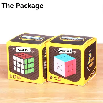 QiYi Naviga W 3x3 Cuburi Magice Stickerless Războinic S Profesională Viteza de Puzzle-uri, Cuburi Montessori Jucărie de Învățământ Pentru copii