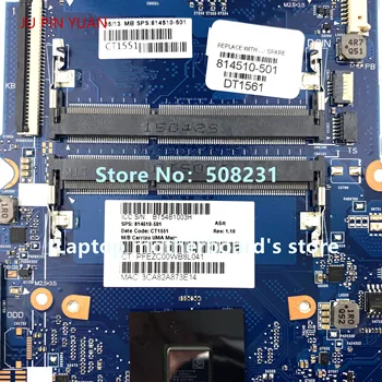 JU PIN de YUANI Pentru HP 245 G4 14-AC 14Z-AF Laptop placa de baza 814510-001 814510-501 cu A8-6410 cpu Testat pe deplin