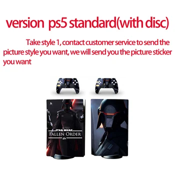 DIY PS5 Disc Standard Edition Piele Autocolant Decal Acoperire pentru PlayStation 5 Console si Controller PS5 Piele Autocolant