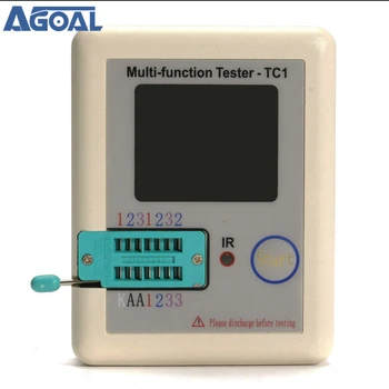 2019 T1 Nou Tranzistor Tester TFT Diodă Triodă Capacitate Metru LCR ESR metru NPN PNP MOSFET IR Multifuncțional multimetru tester