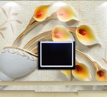 Beibehang Personalizate 3D tapet romantic potcoavă prune dormitor fundal TV de perete decor acasă pictura papel de parede