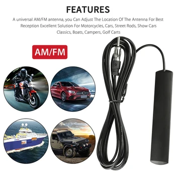 Nou Auto Radio Auto Antenă FM Semnal Amp Amplificator Marin Vehicul Auto Vas RV Semnal Spori Dispozitiv Pentru Camion Vehicul Moto