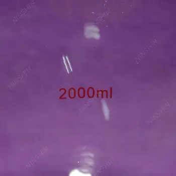2000ml,24/40,Sigle Gât,cu Fund Rotund Balon de Sticlă,Un Gât,2L Laborator de Fierbere Sticla