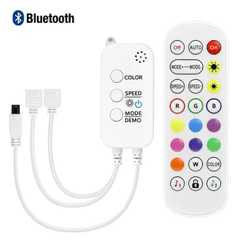 Muzică Bluetooth LED RGB Controller DC 5-24V 40 Tastele de Control de la Distanță IR Build-In Microfon Pentru 2835 5050 RGB LED Strip Lumini