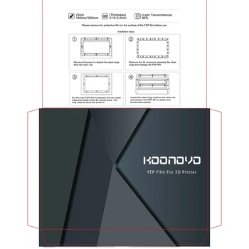 5 BUC FEP Film 140 x 200mm x 0,15 mm DLP LCD SLA Rășină Imprimantă 3D pentru Elegoo Marte Wanhao Duplicator D7, Foton