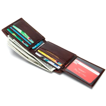 WESTAL portofel barbat piele naturala buzunar monedă pungă bărbați sac de ambreiaj titularul cardului de credit, slim ori ascunse sac de bani pentru bărbați 7608