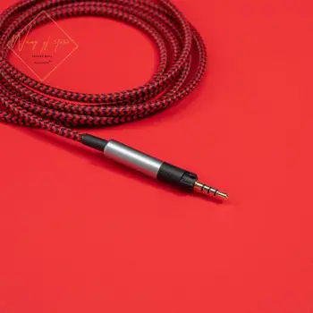Roșu Negru Nailon Cablu Audio Pentru Audio Technica ATH M50x, ATH-M40x , ATH-M70x , ATH M60X Căști de 3,5 mm Prize