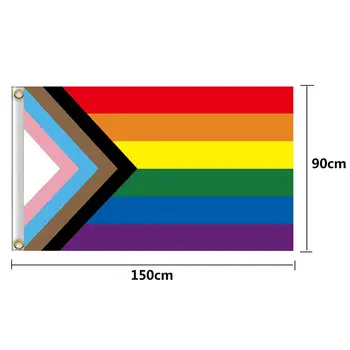 90x150cm LGBT Steagul Gay Steaguri Curcubeu Pentru persoane Lesbiene, Gay Pride Parade Bannere Colorate Rainbow Flag