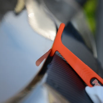 FOSHIO vinil ambalaj instrument Magnet Stick Racleta din Fibra de Carbon Film Instala racleta cu degetul mânecă capac Auto Accesorii Auto