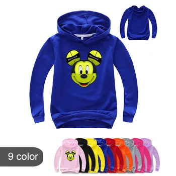 Primăvara De Desene Animate Mickey Mouse-Ul De Imprimare Copii Cu Maneca Lunga Tricouri Baieti Din Bumbac Nova Topuri Fata Teuri Haine Pentru Copii Fille Costume Pentru Copii