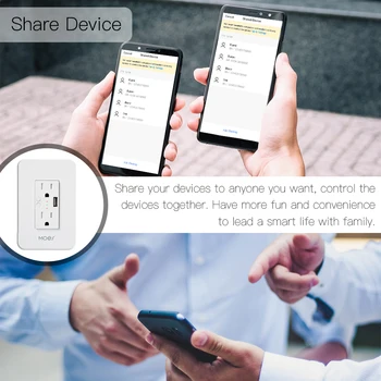 Smart Priza cu USB plug 2 puncte de lucru cu Alexa de Start Google, Nu Butucului impusă de Viața Inteligentă/Tuya APP control de la distanță