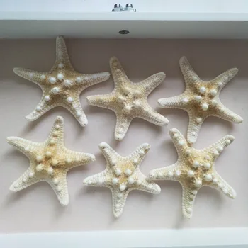 Fierbinte de Vânzare 6Pcs/set Alb cu Degetul Mare Star Pește de Mare Plajă de 6-7cm Ornamente Ambarcațiuni Pentru Acasă Petrecere de Nunta de Decorare Cadou jucarii