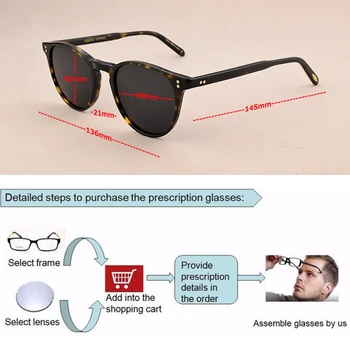 Ov designer de Brand polarizat ochelari de soare barbati 2019 Clasic moda retro ochelari de soare de Conducere pescuit rotund epocă ochelari de soare femei