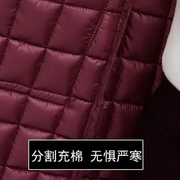 Jacheta de iarna de sex Feminin Bumbac Strat Secțiunea Lung coreea Jos Bumbac Căptușit de Mari Dimensiuni Vrac 2019 Noi de Iarna Îmbrăcăminte pentru Femei
