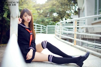 Japonia Coreea Școală JK Uniforme Pentru Fete Toamna cu maneca Lunga-Elev Marinar Uniforme Anime Iad Fata de Cosplay, Costume Cu Cravată