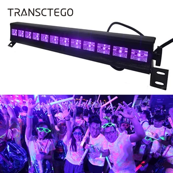 Noul Disco UV Violet Negru Lumini DJ 36W Par Lampă UV Pentru Petrecerea de Crăciun Bar Lampă Laser Etapă de Spălare de Perete la fața Locului Lumina de Fundal