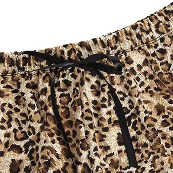 Lenjerie Sexy Sutien Set de Pijamale Fete de Moda Drăguț Dantela Leopard de Imprimare Lenjerie de corp Și pantaloni Scurți lenjerie Lenceria Doamnelor seturi de Pijama