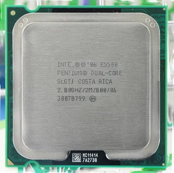 Pentru procesor Intel Pentium Dual-Core CPU E5500 Procesor (2.8 Ghz/ 2M /800GHz) Socket 775