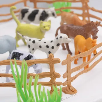 15buc de Învățământ Simulat Animale de Fermă Model de Jucărie Pentru copii Copii