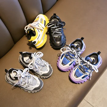 Respirabil Copil Pantofi Anti-Alunecare, Plasă de Sport Fund Moale Copii Adidasi Baieti Pantofi de Funcționare Zapatos Para Nina Pantofi Casual BE50SH