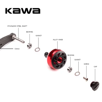 KAWA Rolă de Pescuit se Ocupe de Puternice din Fibra de Carbon pentru Daiwa Abu și Shimano picătură de Apă Tambur dimensiune Gaură 8x5mm și 7*4mm Împreună