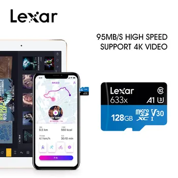 Lexar Micro SD 128GB 16GB 32GB Card de Memorie de mare viteză de până la Max 95M/s 64GB Class10 633x cartao de memoria Flash Card TF