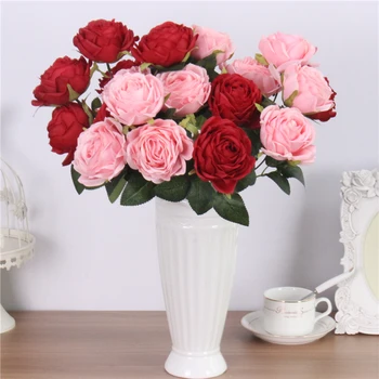 10 capete de Melaleuca de trandafir de înaltă calitate flori artificiale buchet 9 culori de nunta acasă living road decor flori false